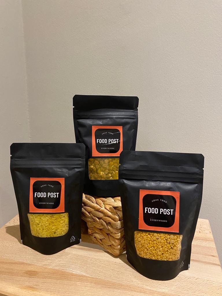 Various food items in jars and containers